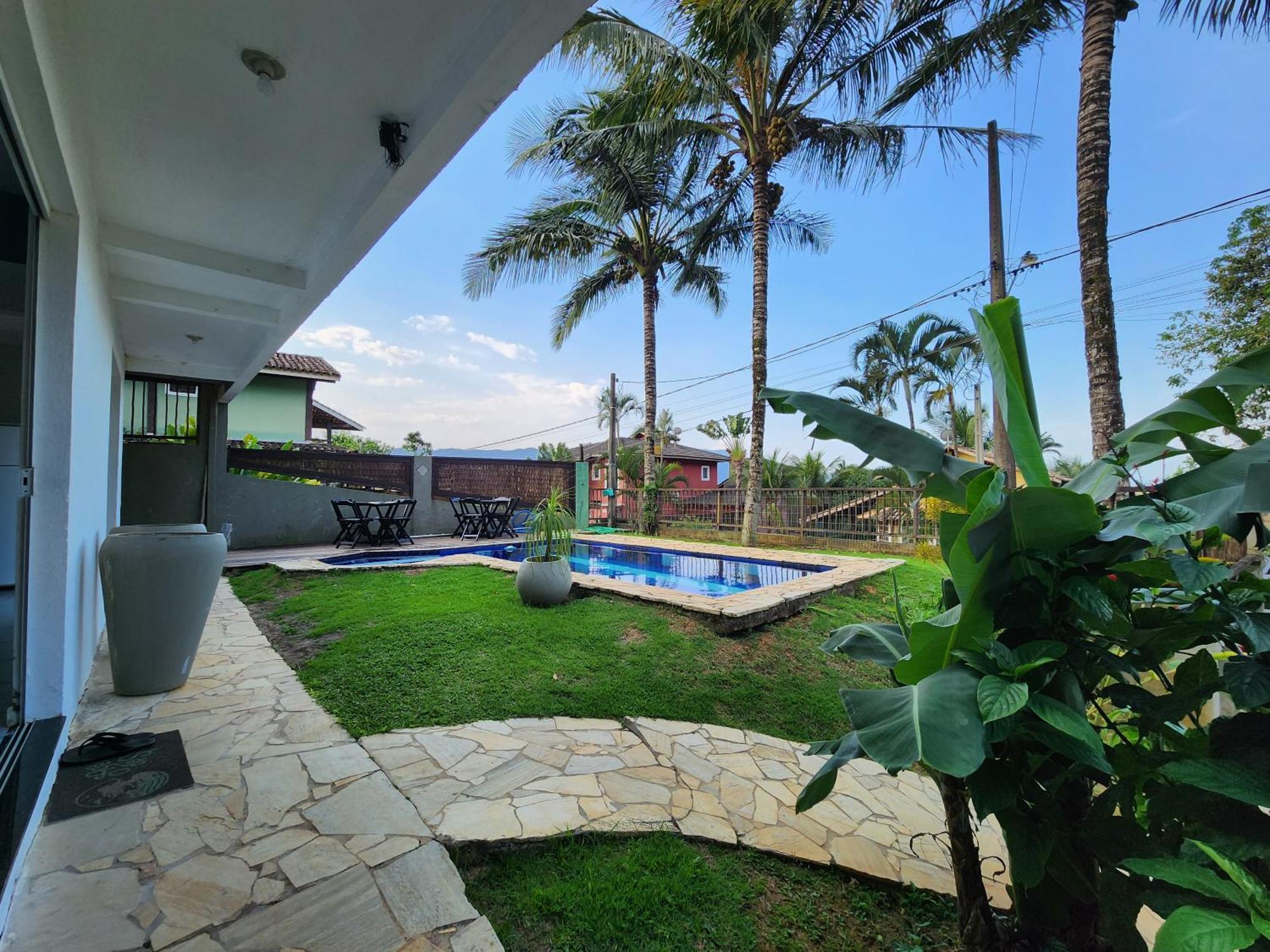 Bela Casa De 4 Suites Com Piscina E Vista - Curral Ilhabela Exterior foto