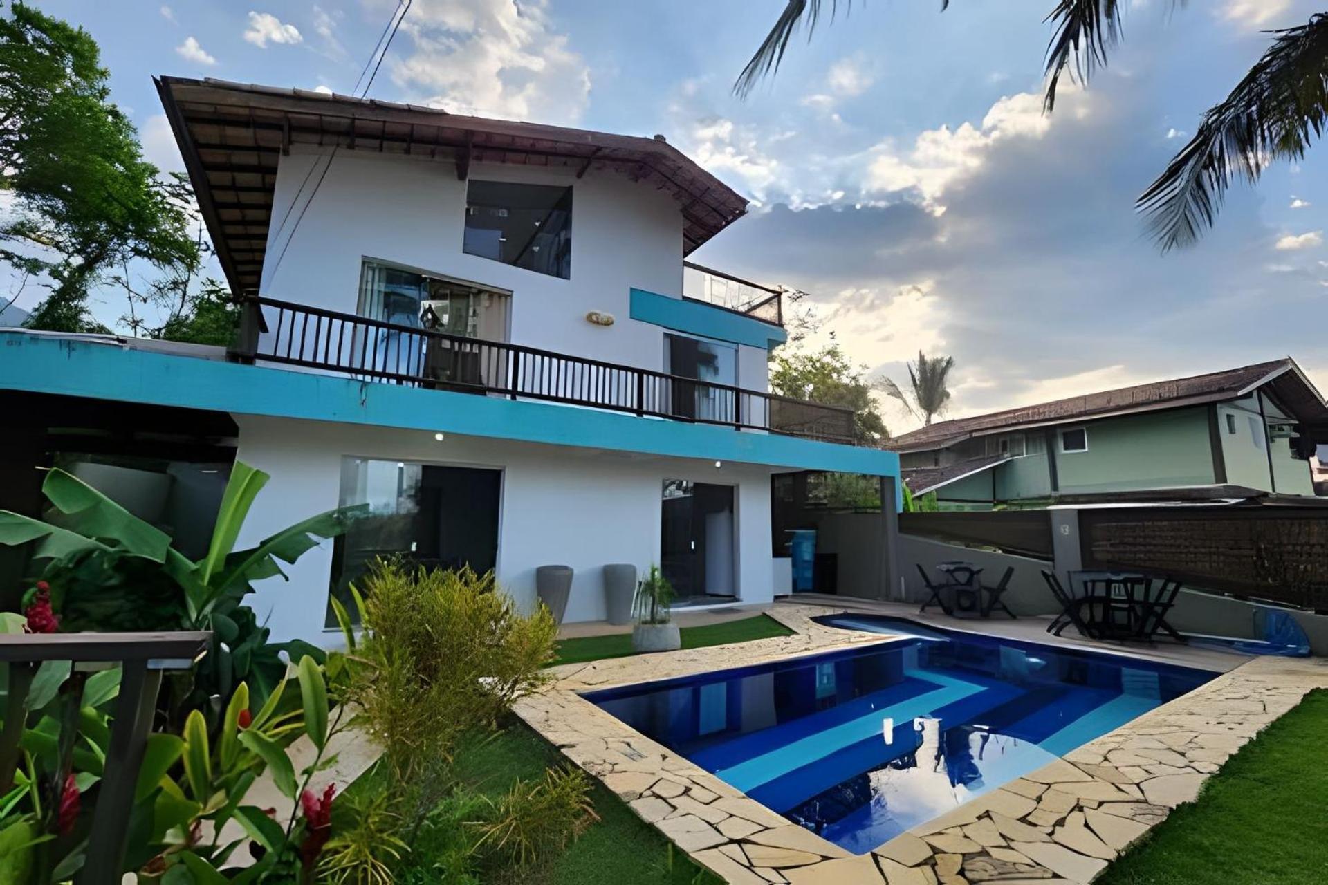 Bela Casa De 4 Suites Com Piscina E Vista - Curral Ilhabela Exterior foto