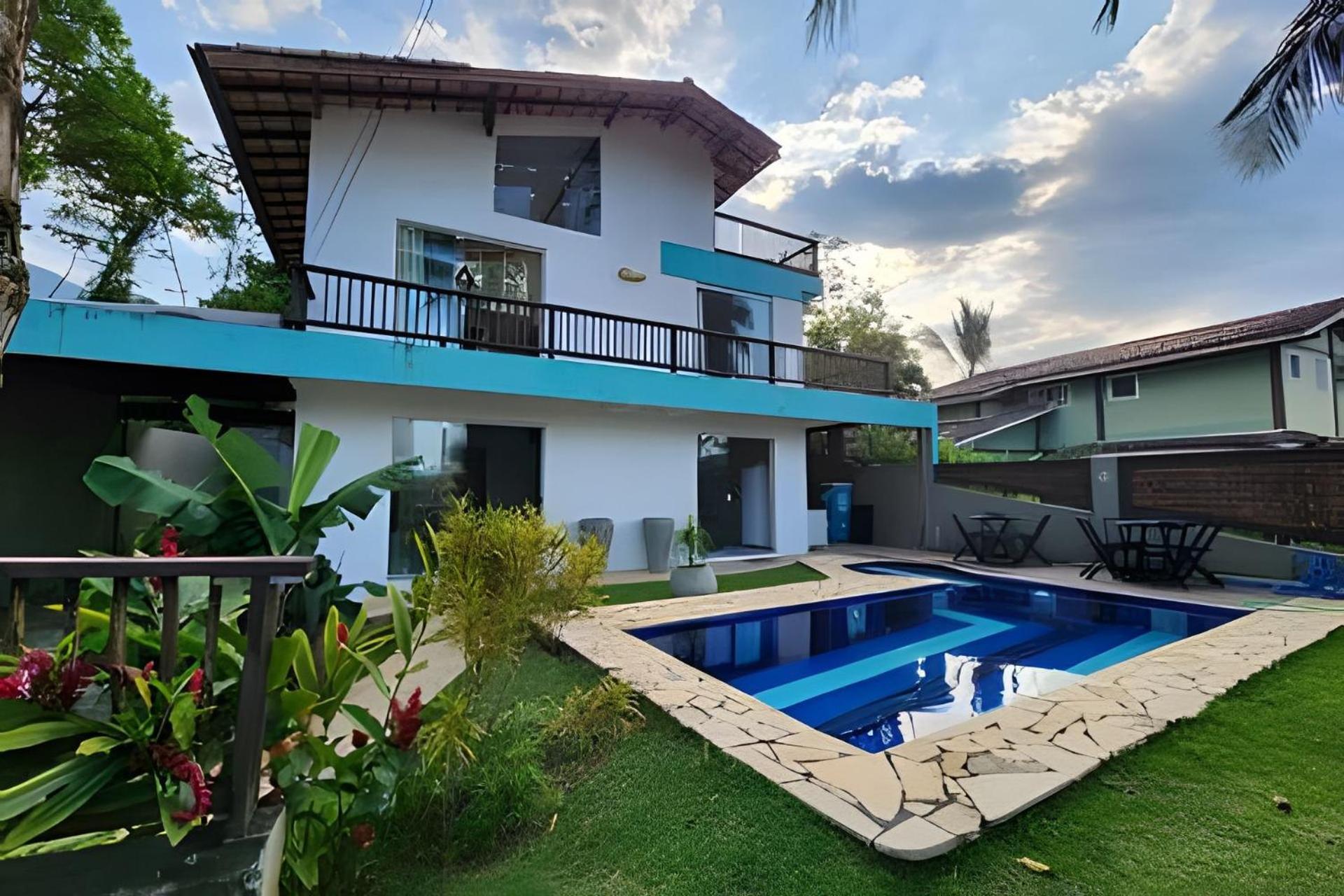 Bela Casa De 4 Suites Com Piscina E Vista - Curral Ilhabela Exterior foto